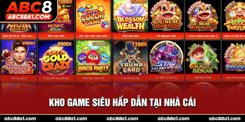 Kho game siêu hấp dẫn tại nhà cái ABC8